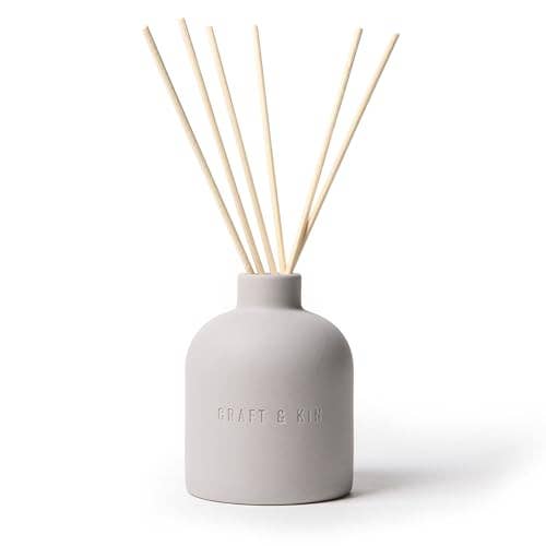Earthenware Reed Diffuser - Dark Rose & Amber