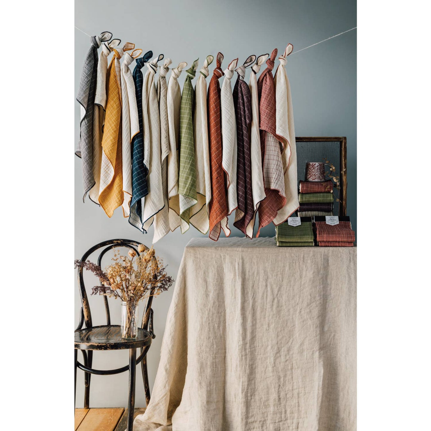 Olive Branch Double Gauze Dishtowels Set of 2