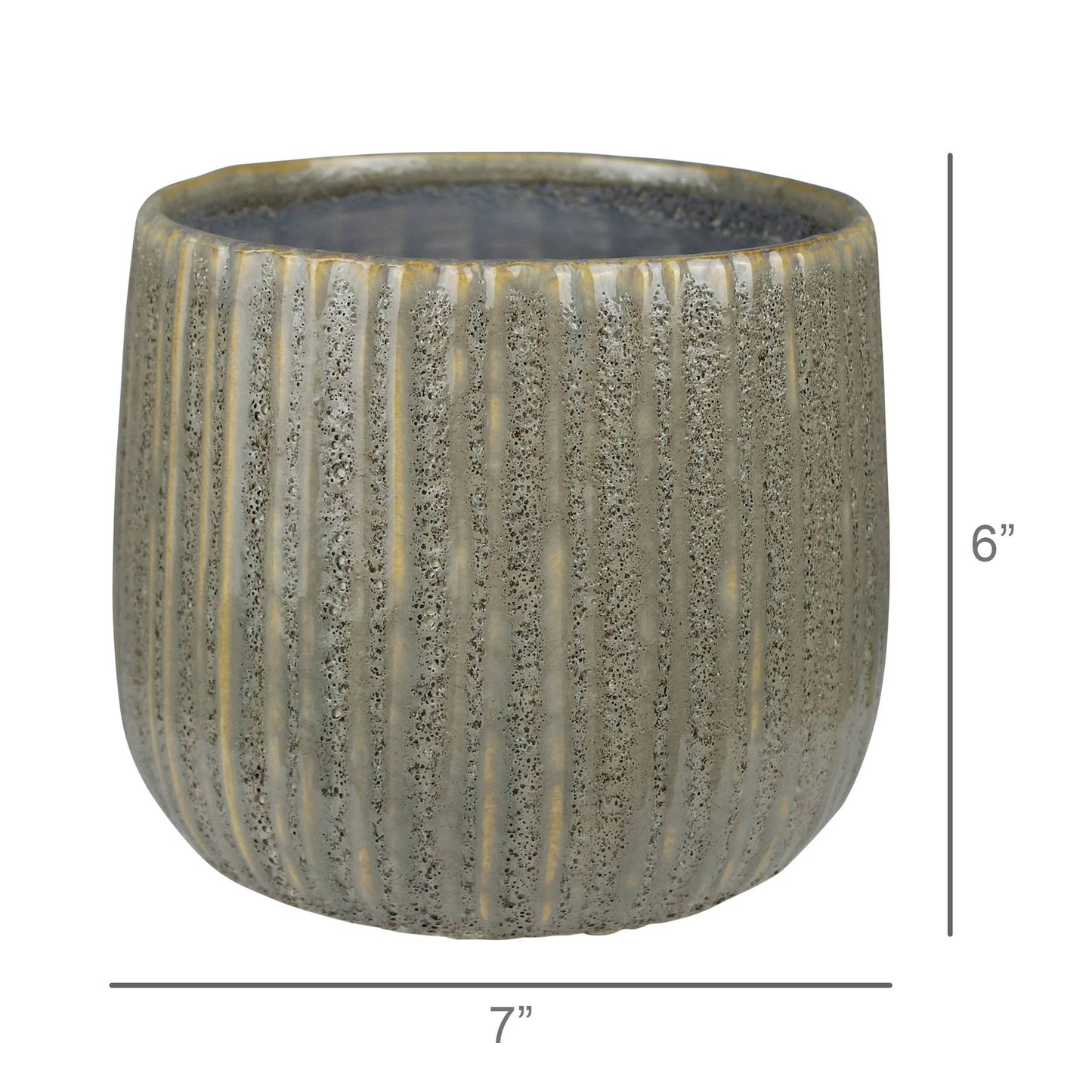 Dimitri Cachepot, Ceramic - 6”