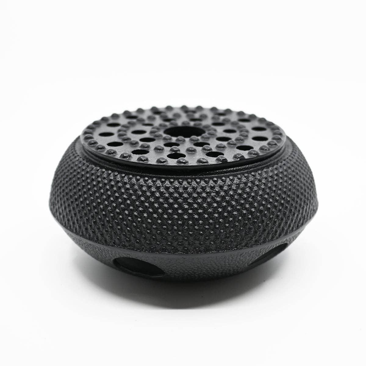 Cast Iron Teapot Warmer Hobnail Design 5.25"D Round Base (1/8)