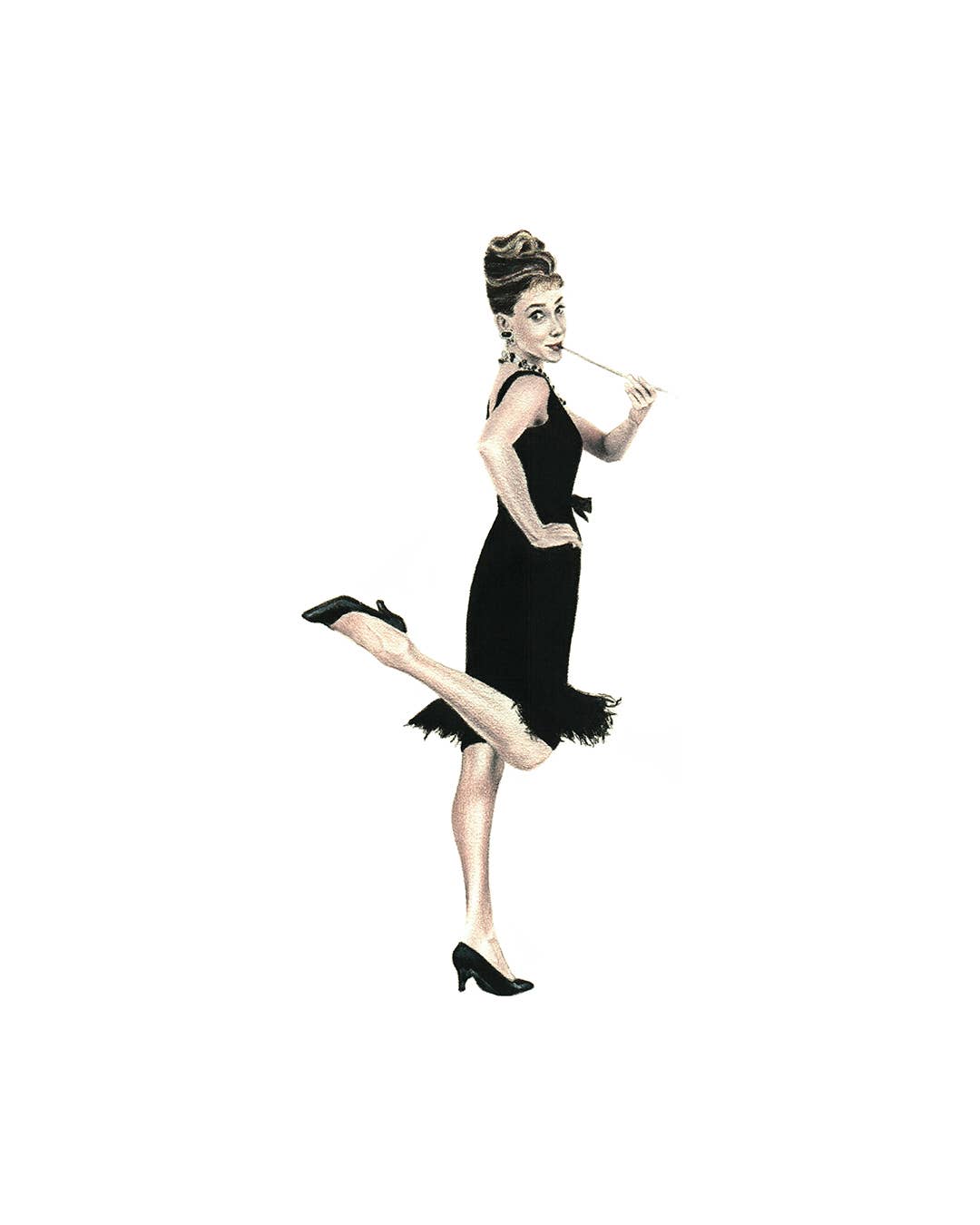 Holly Golightly Notecard