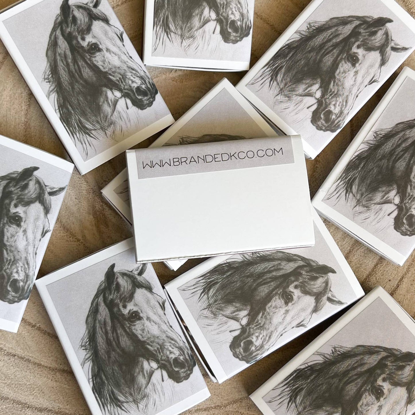 Horse Portrait Match Set // Vintage Landscape