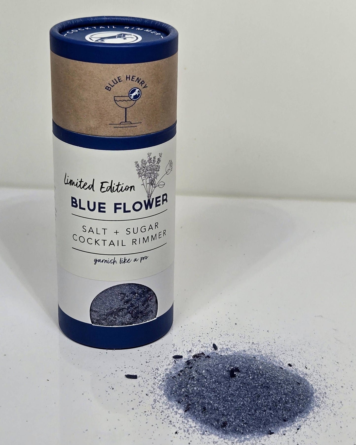 Blue Flower Rimming Sugar