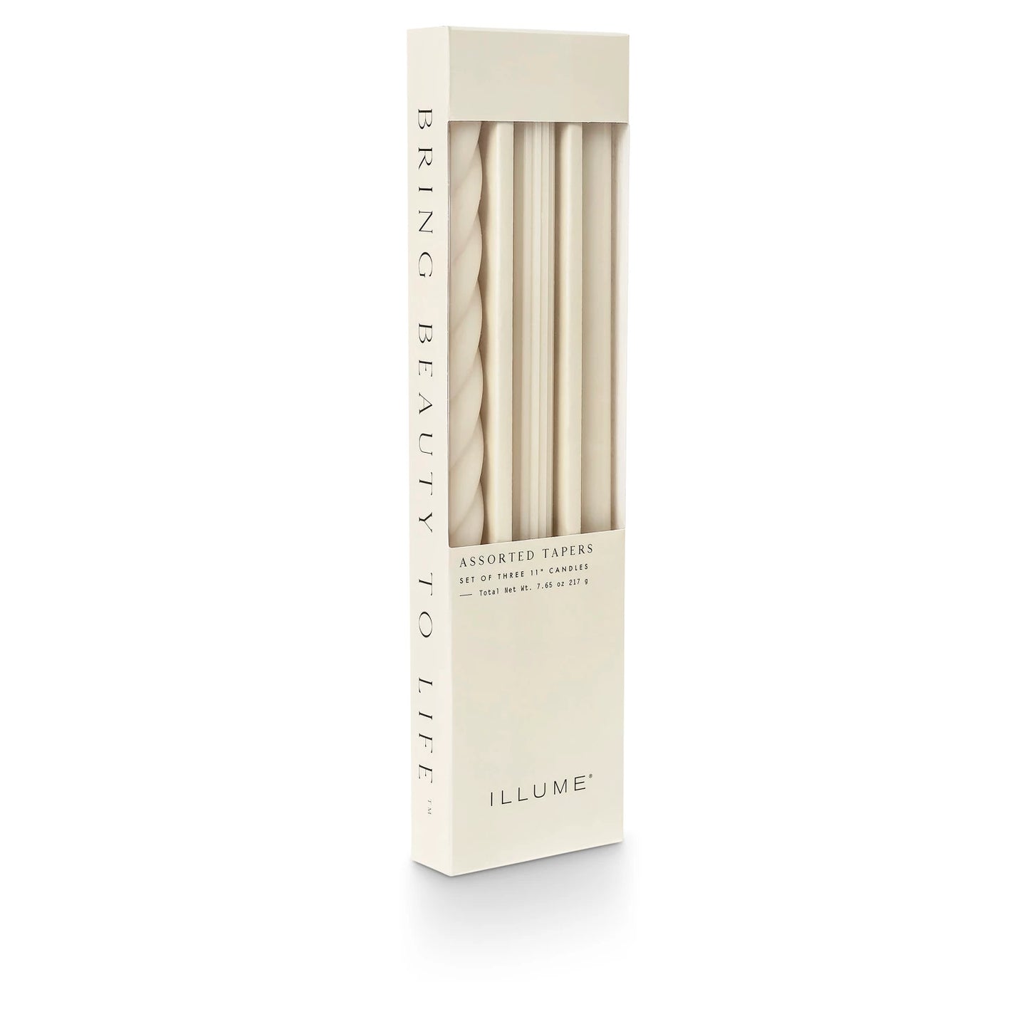 Driftwood Taper Candles, 3 pack