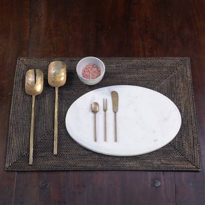 Hayes Cocktail Spreader, Brass - Antique Brass