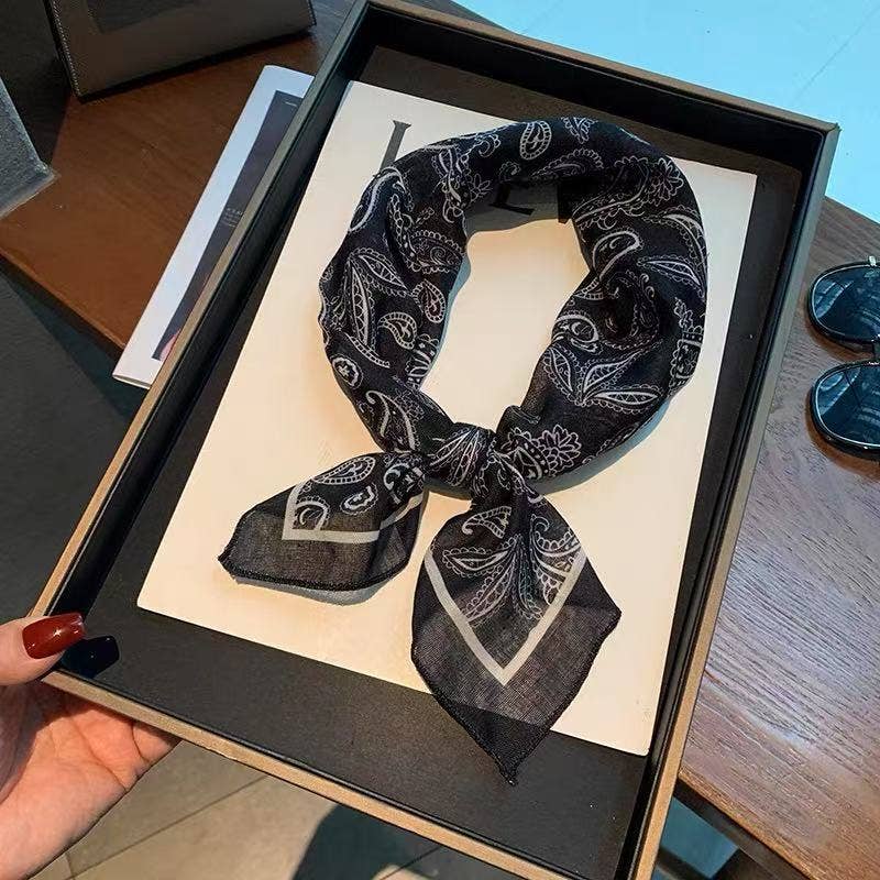 Bohemia Tropical Floral botanical square scarf bandana