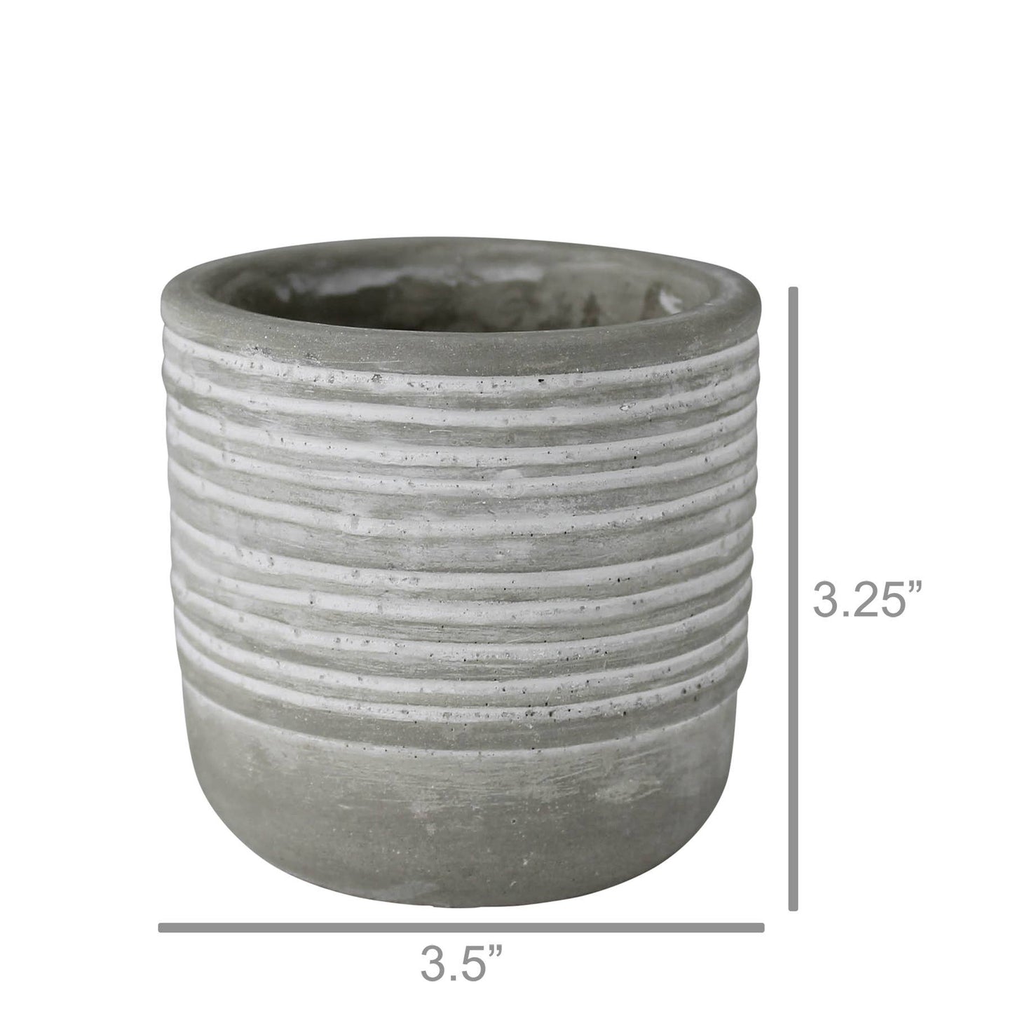 Sorrel Cachepot, Cement - Sm