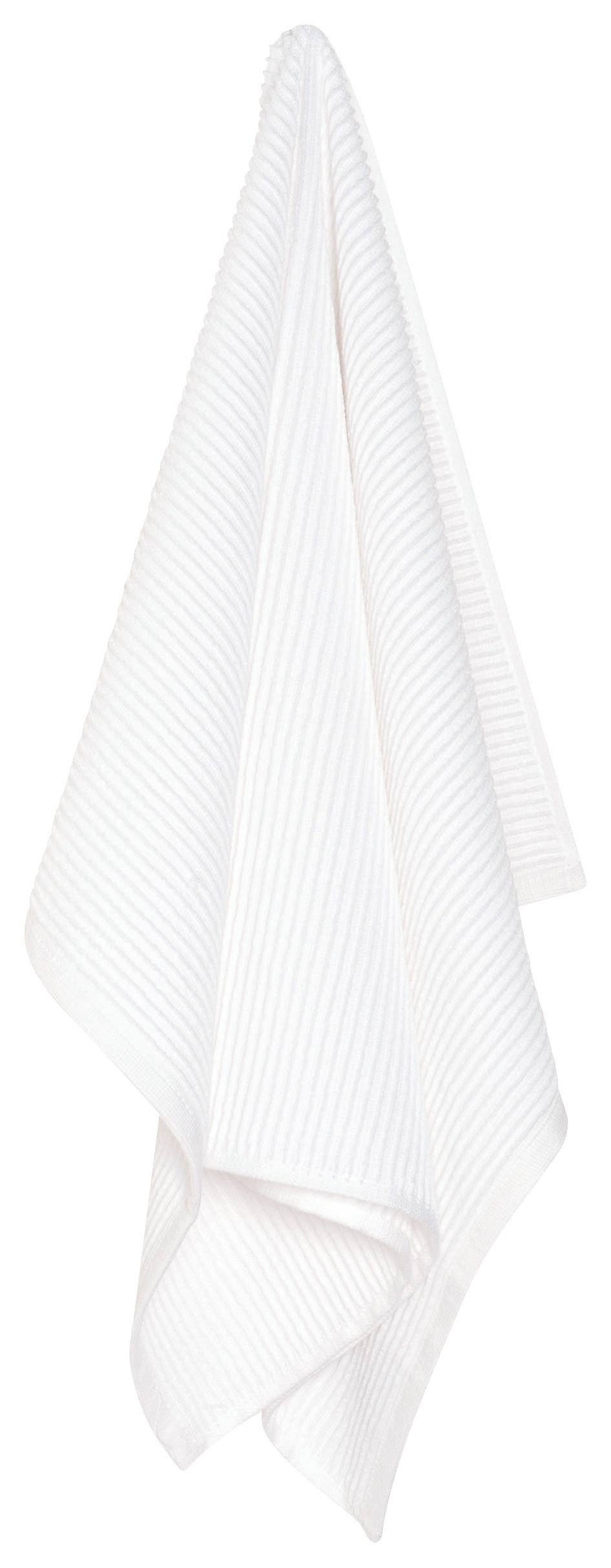 Ripple White Turkish Cotton Dishtowel