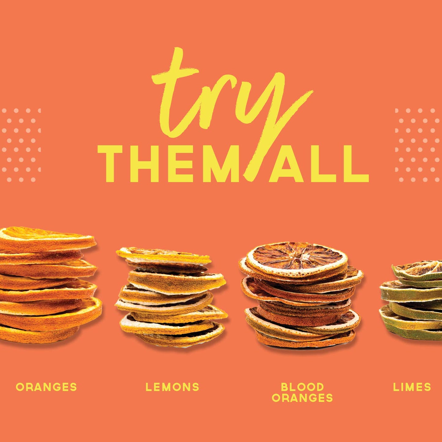 Dehydrated Orange Wheels (Small Case)