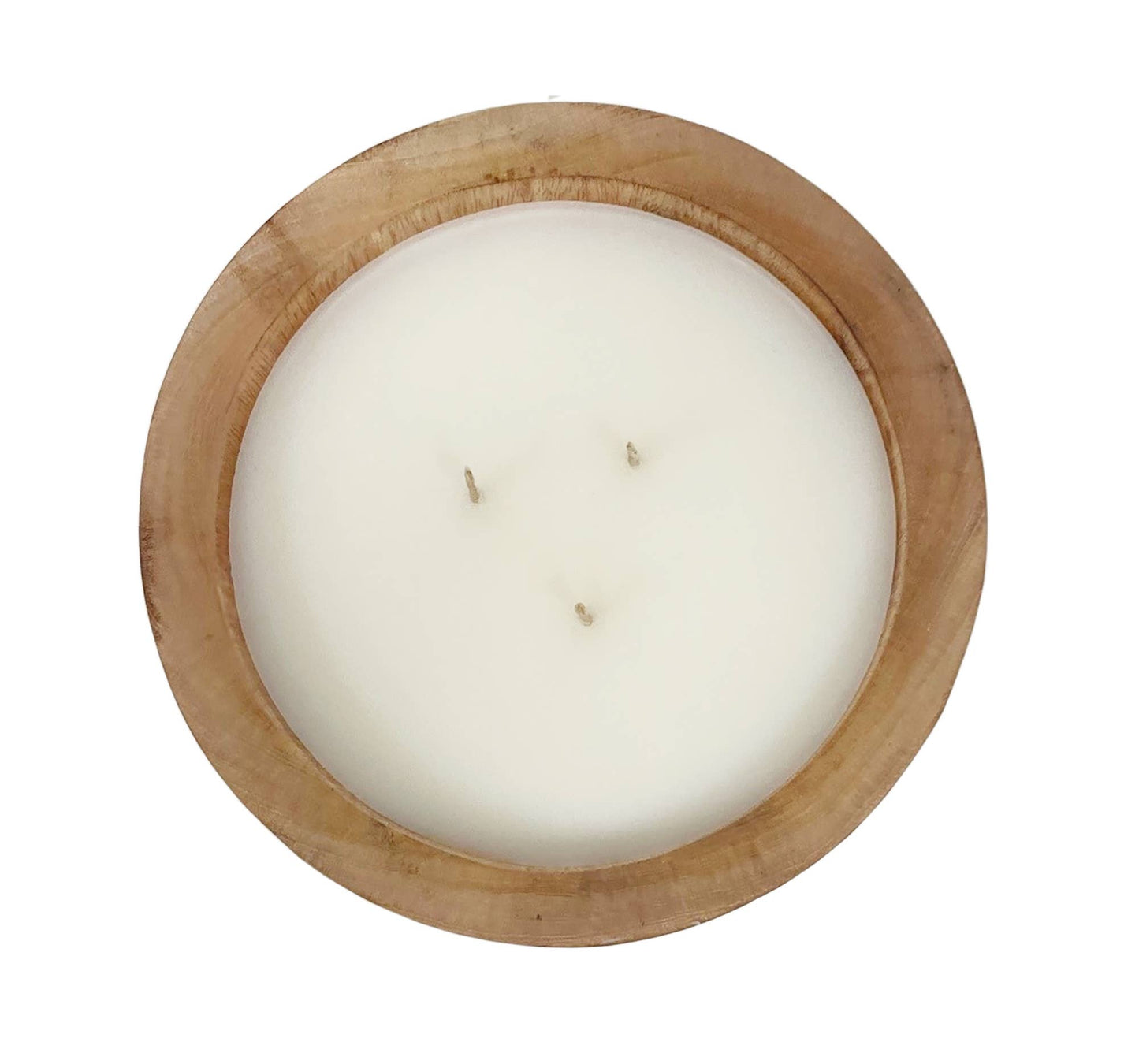 Mahogany Pedestal Wood Candle