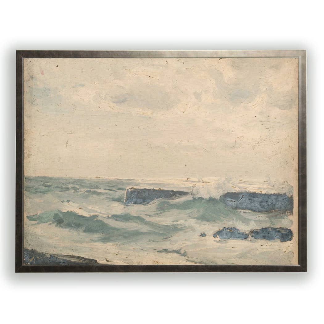 Vintage oil painting reproduction of landscape N