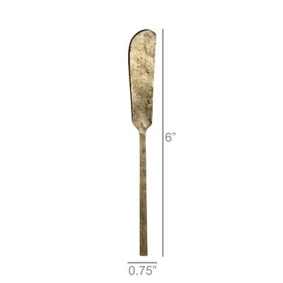 Hayes Cocktail Spreader, Brass - Antique Brass