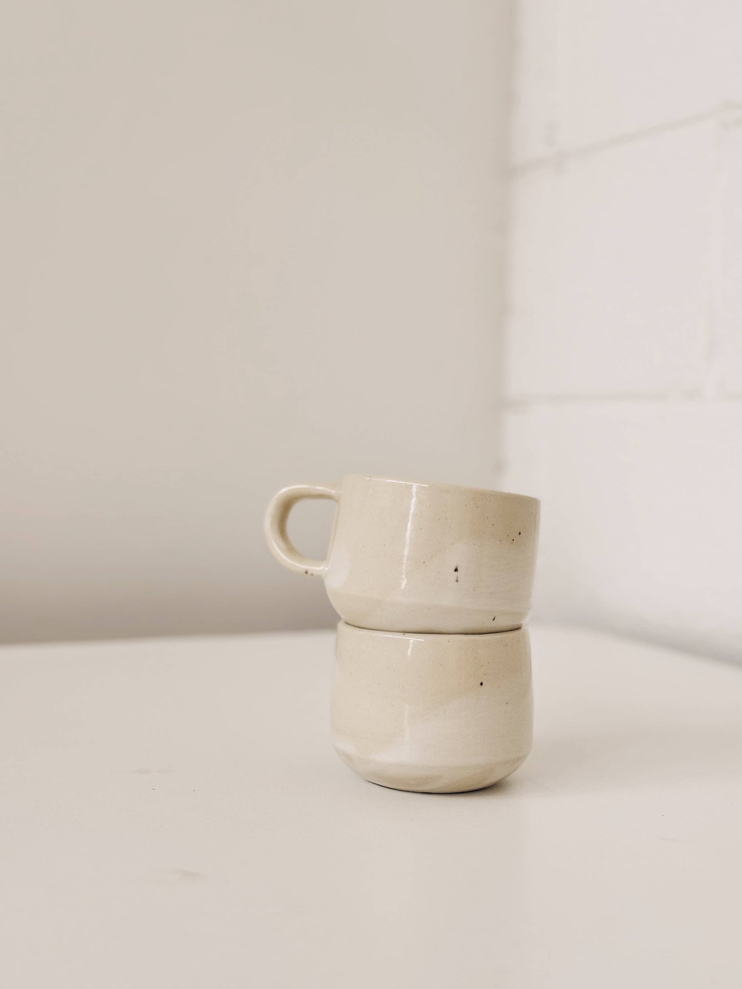 10oz Cafe Mug - Washed White