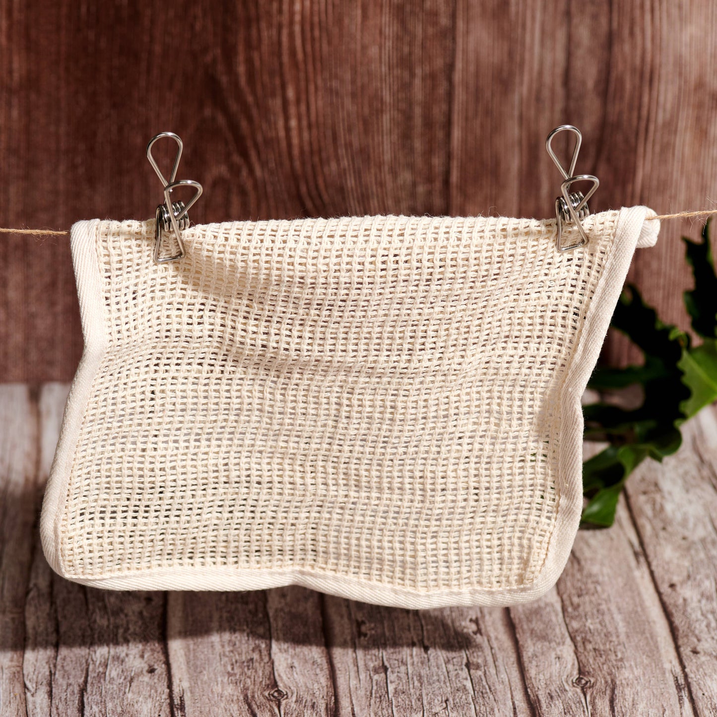 Cotton & Sisal Shower Wash Cloth (Plastic Free, Unbranded)