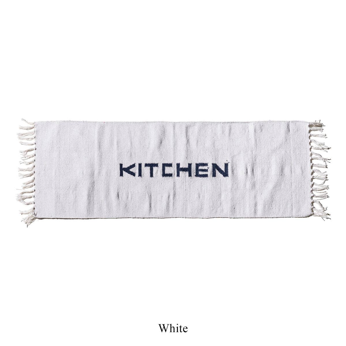 HANDLOOMED RECYCLE YARN KITCHEN MAT