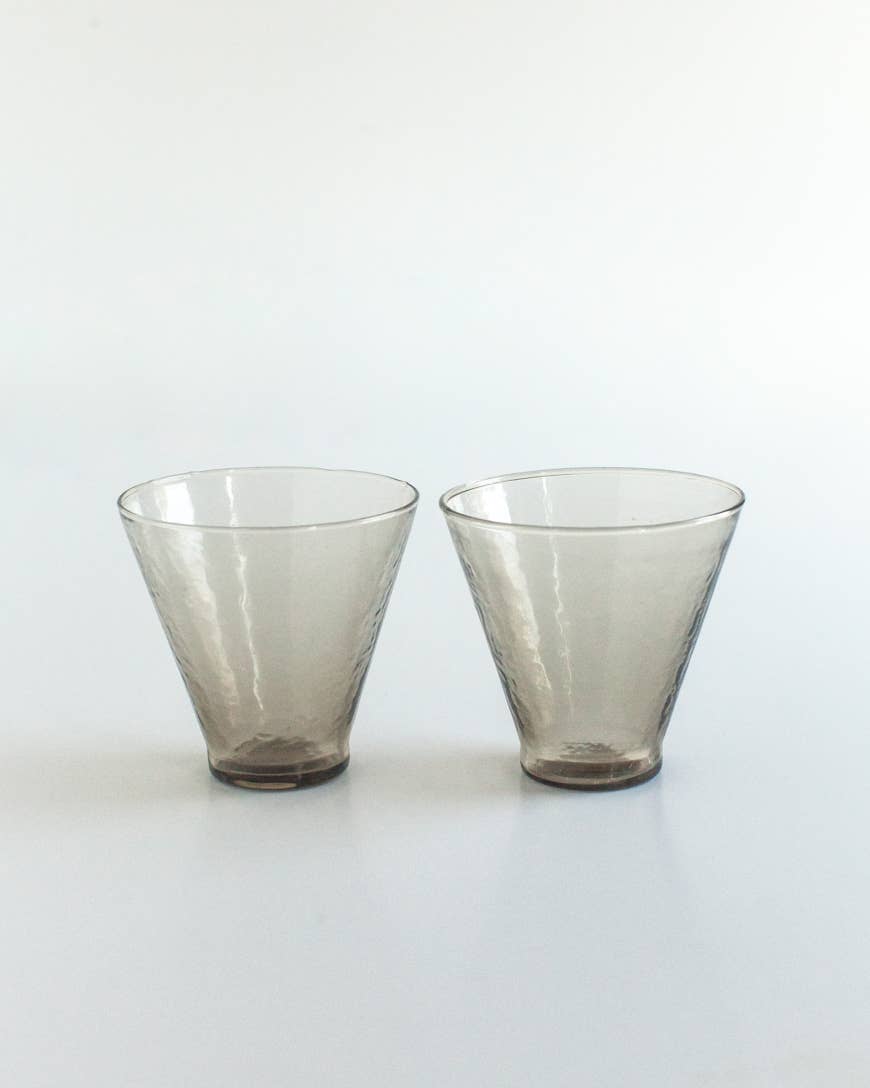 Handblown Hammered Glass Dessert Cup