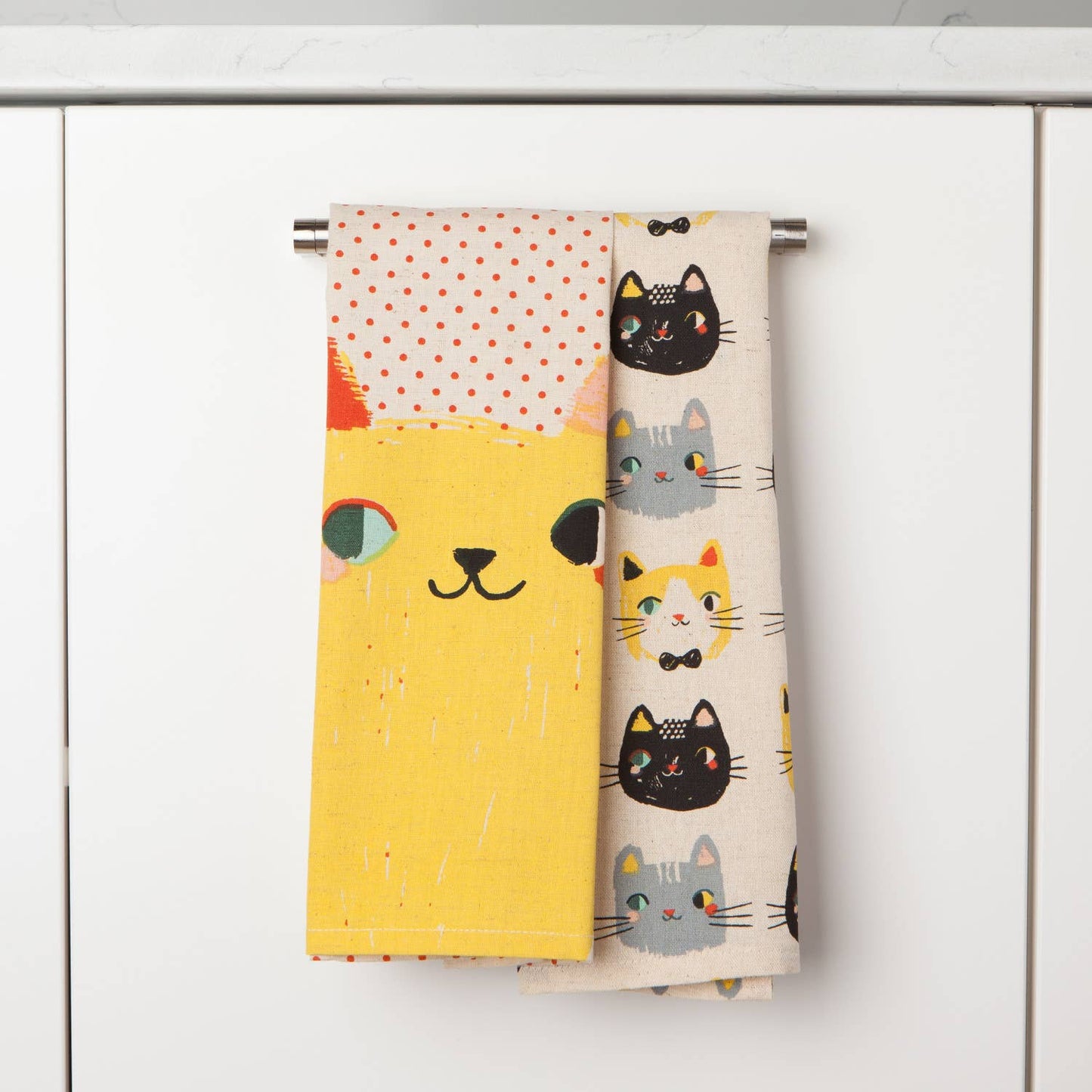 Meow Meow Cats Kitchen Towel Set of 2