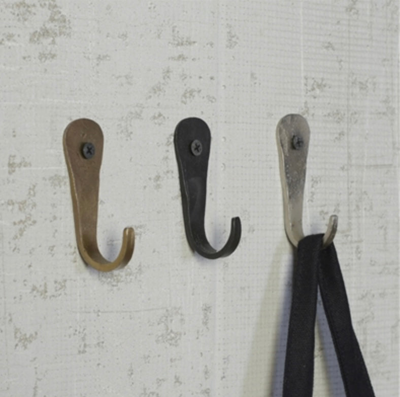 FORGED HOOK, IRON - BLACK