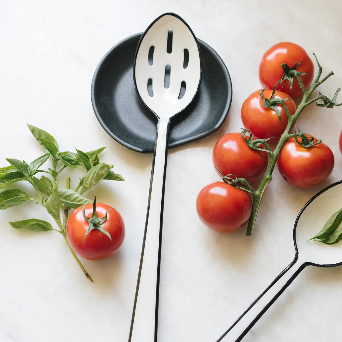 Brampton Stoneware Spoon Rest - Black