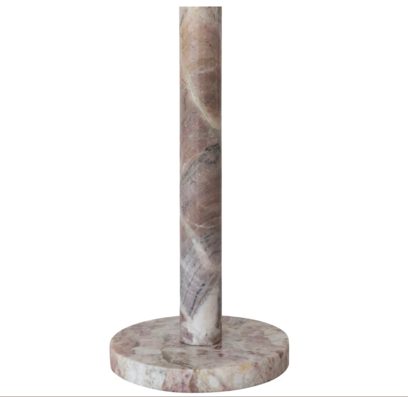 Pink Marble Paper Towel Holder