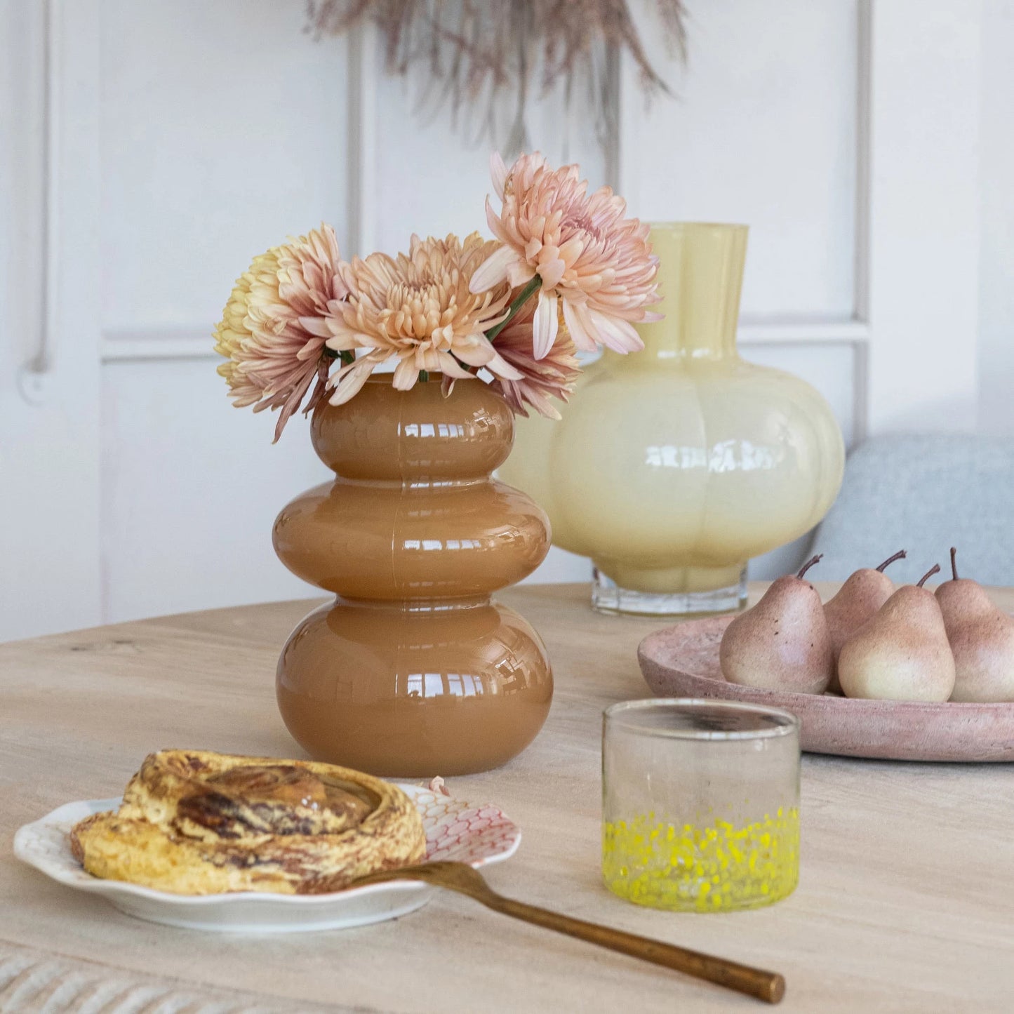 Opaque Camel Vase