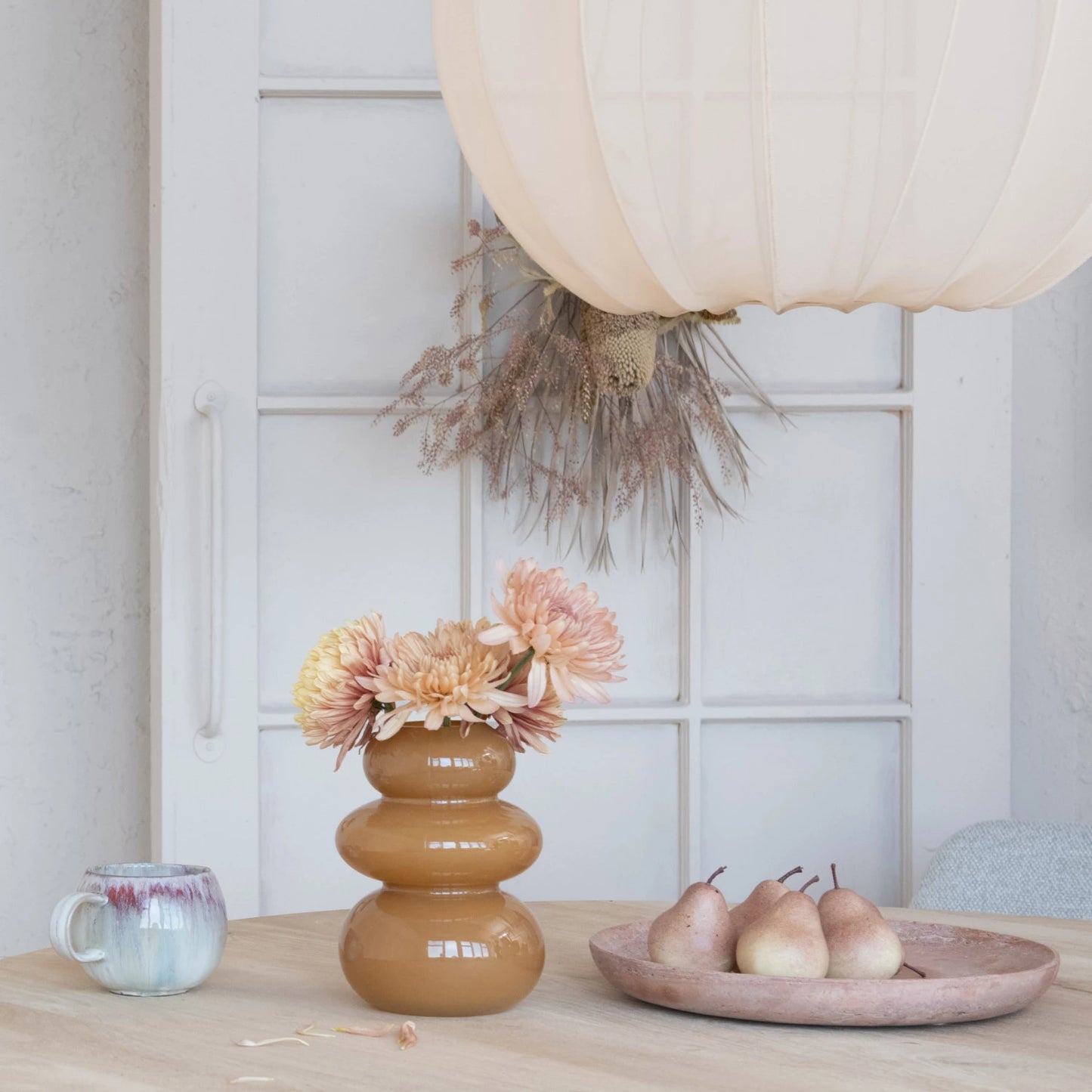Opaque Camel Vase