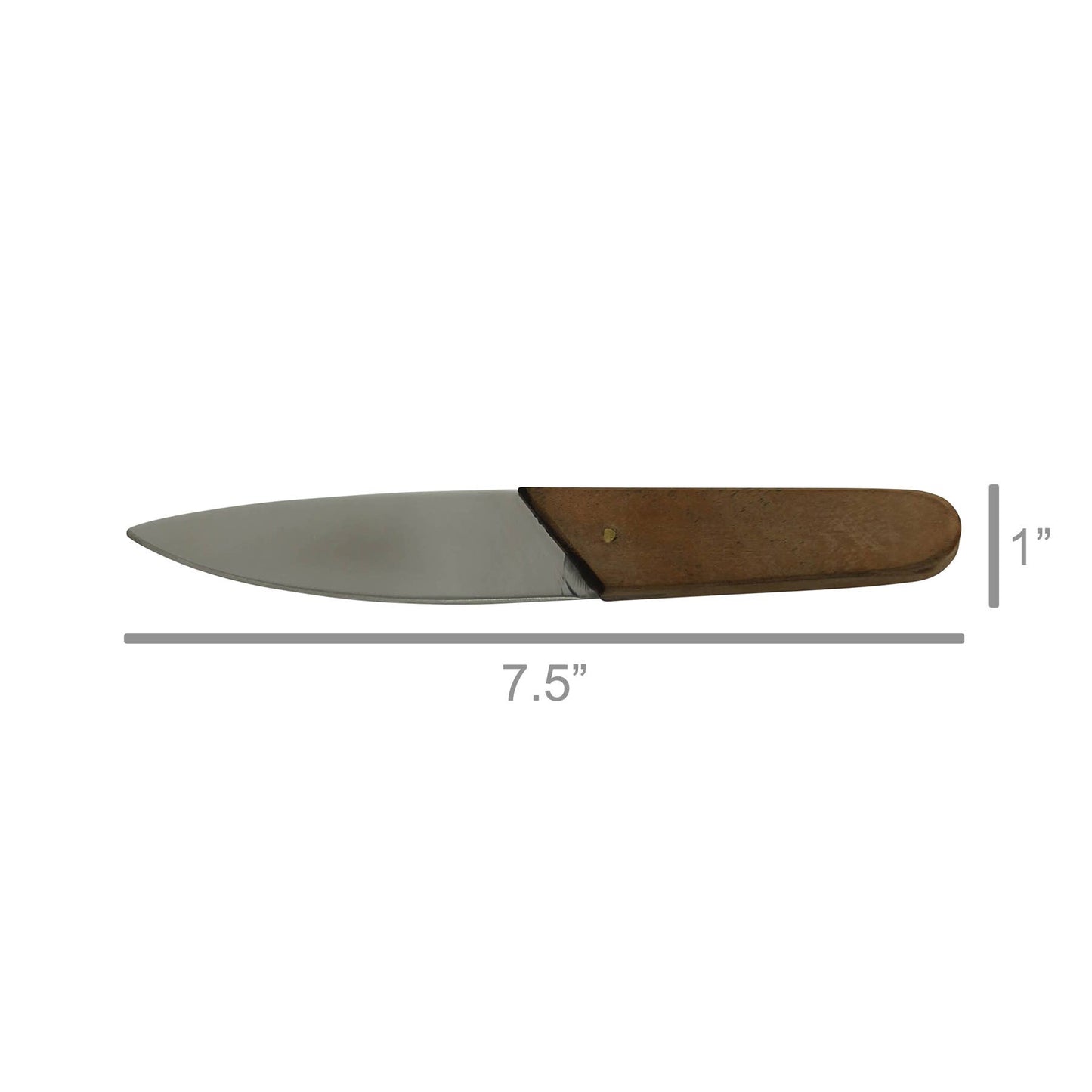 Rivet Knife, Wood & Stainless