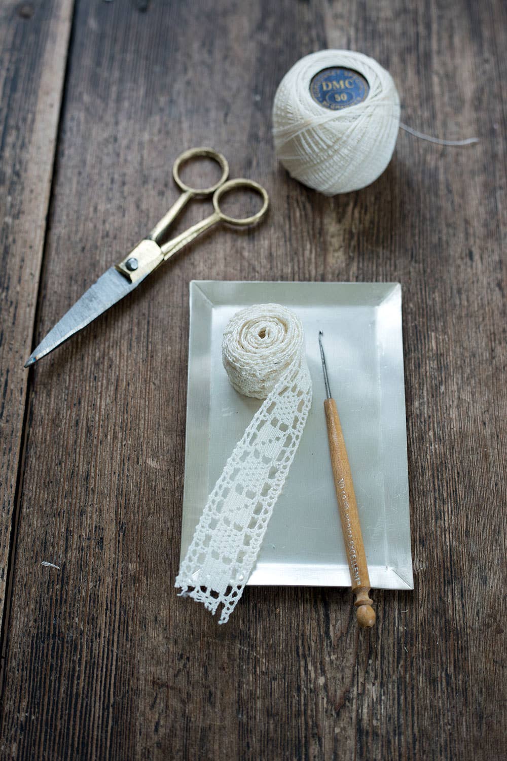 Brass Handle Scissors (S)