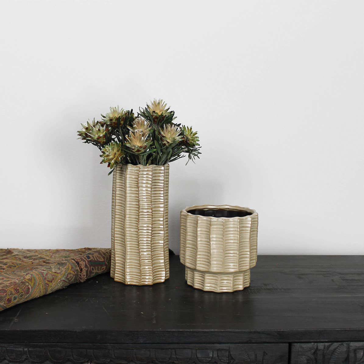 Belize Cachepot, Ceramic