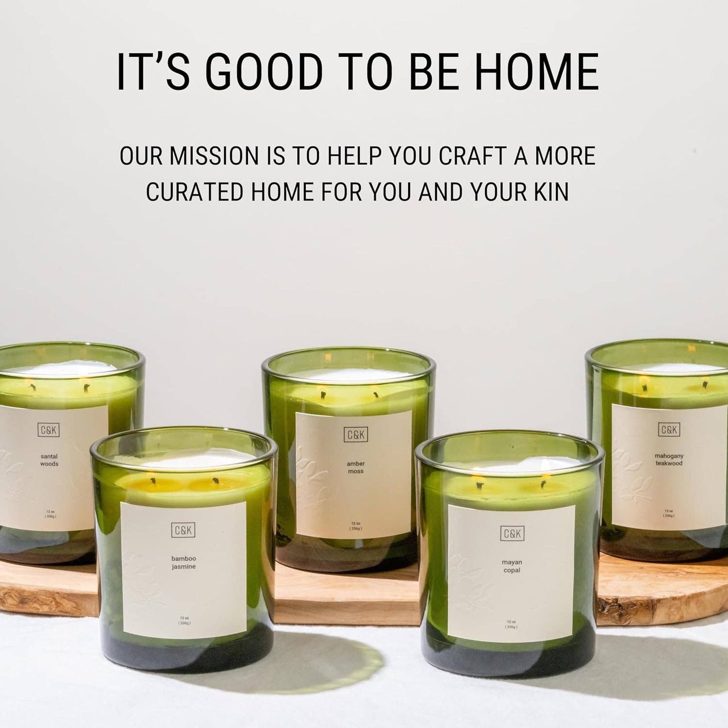 Amber Moss Premium Green Scented Candle