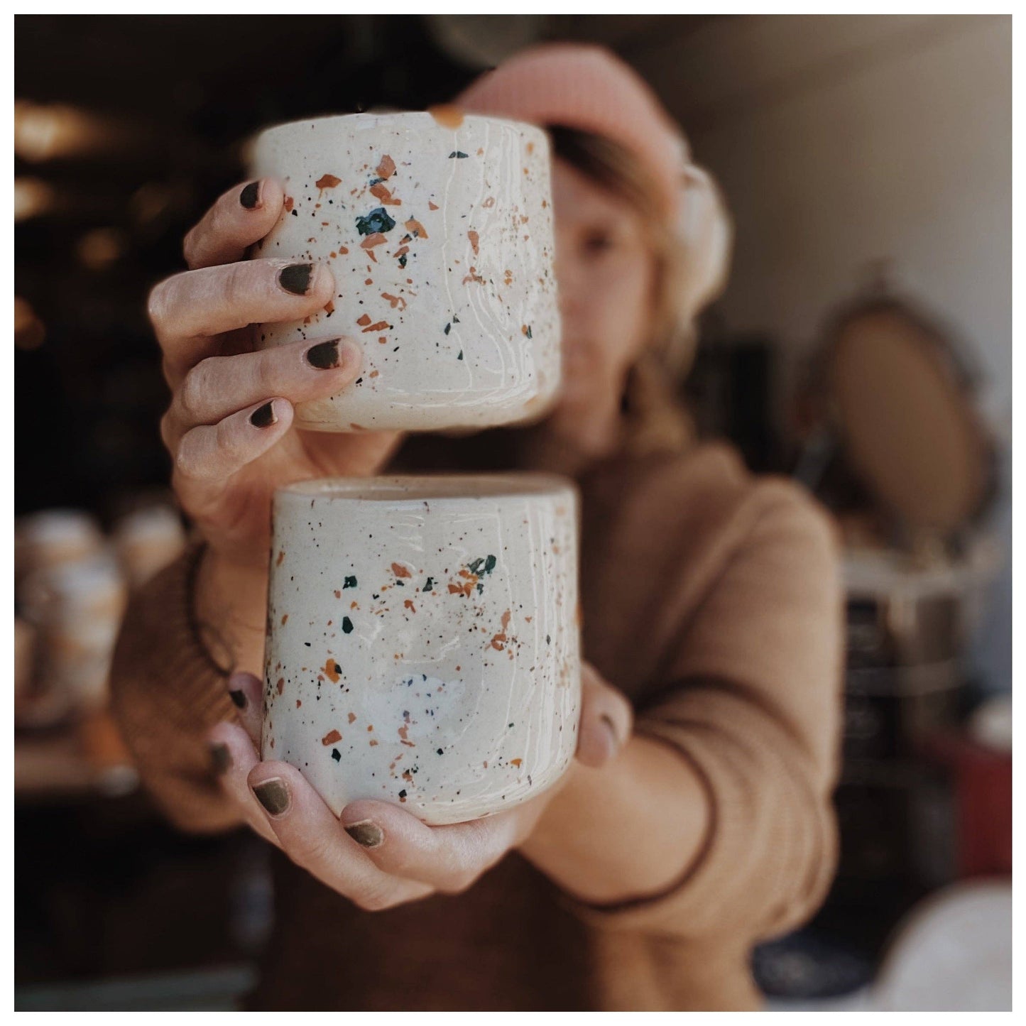 Confetti Thumbprint Tumbler