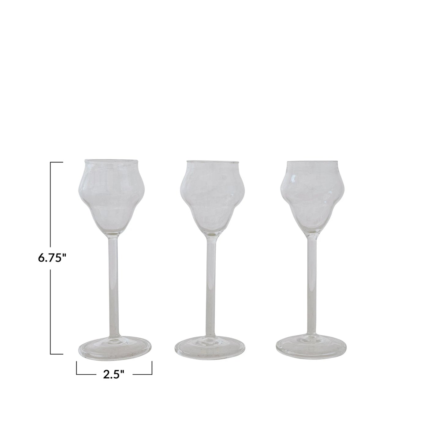 2-1/2 oz. Stemmed Sambuca Glass