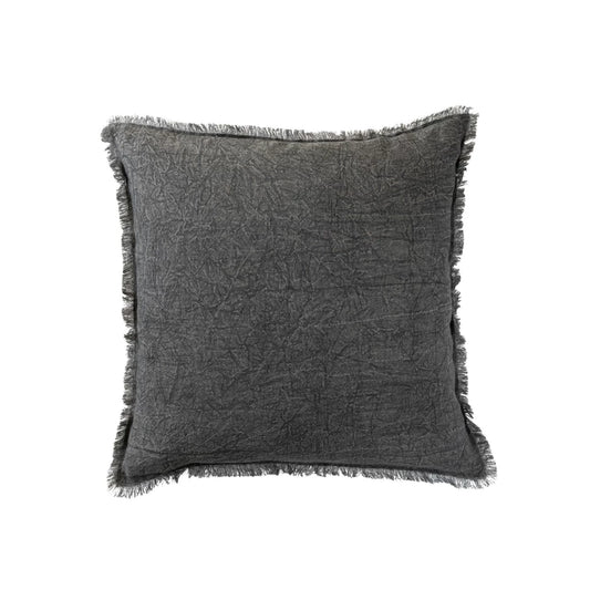 20" Square Stonewashed Linen Pillow