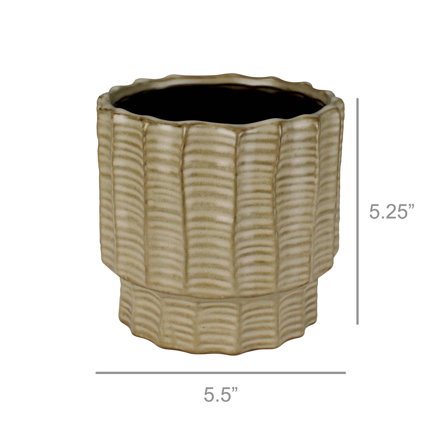 Belize Cachepot, Ceramic