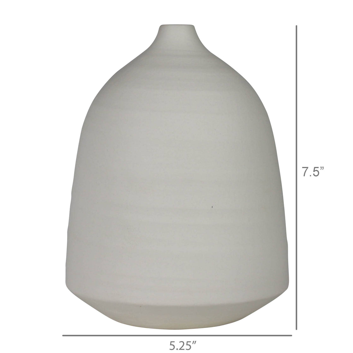 Bisque White Vase - L