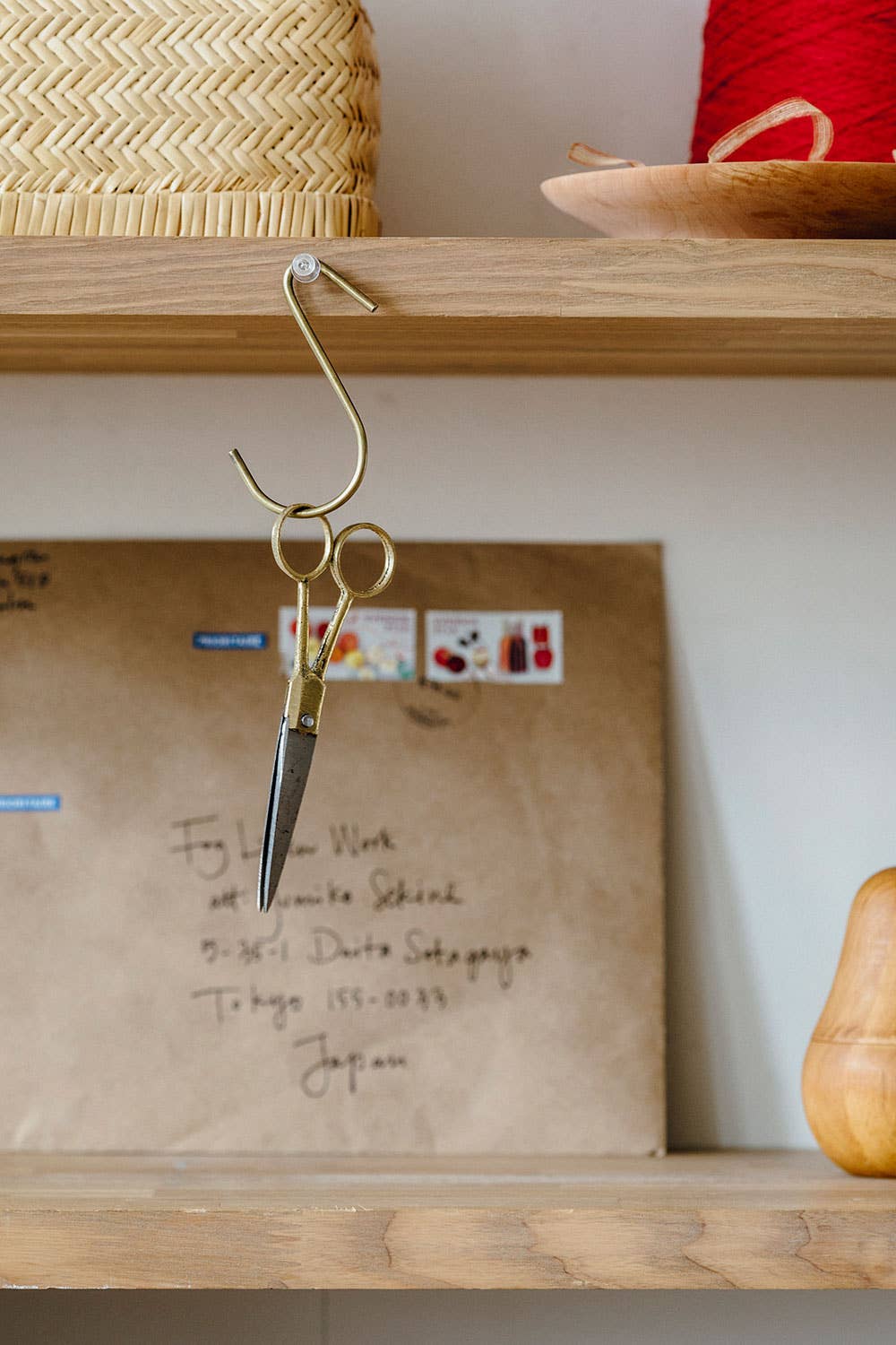 Brass Handle Scissors (S)