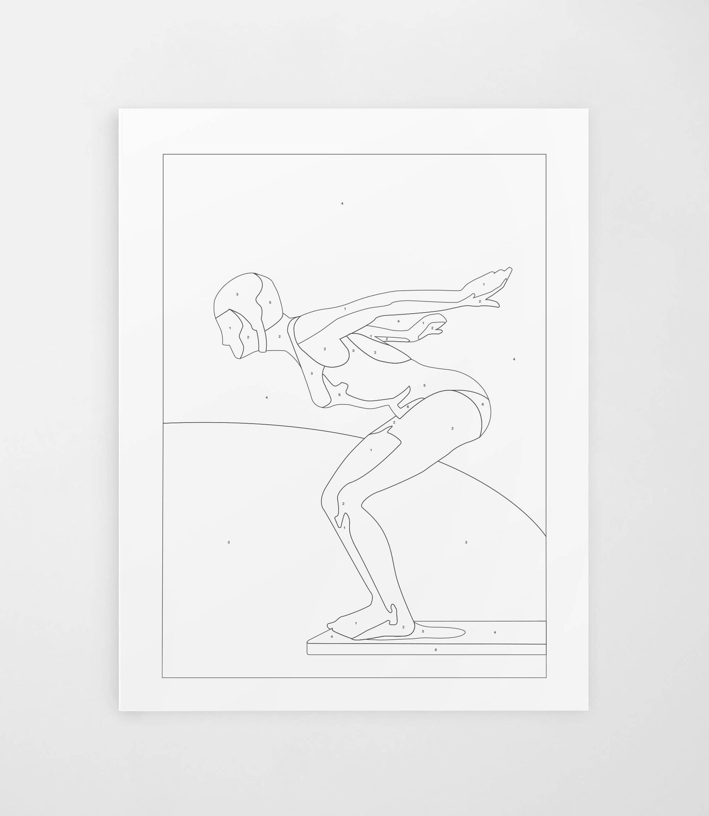 The Diver | Modern Paint By Numbers Kit