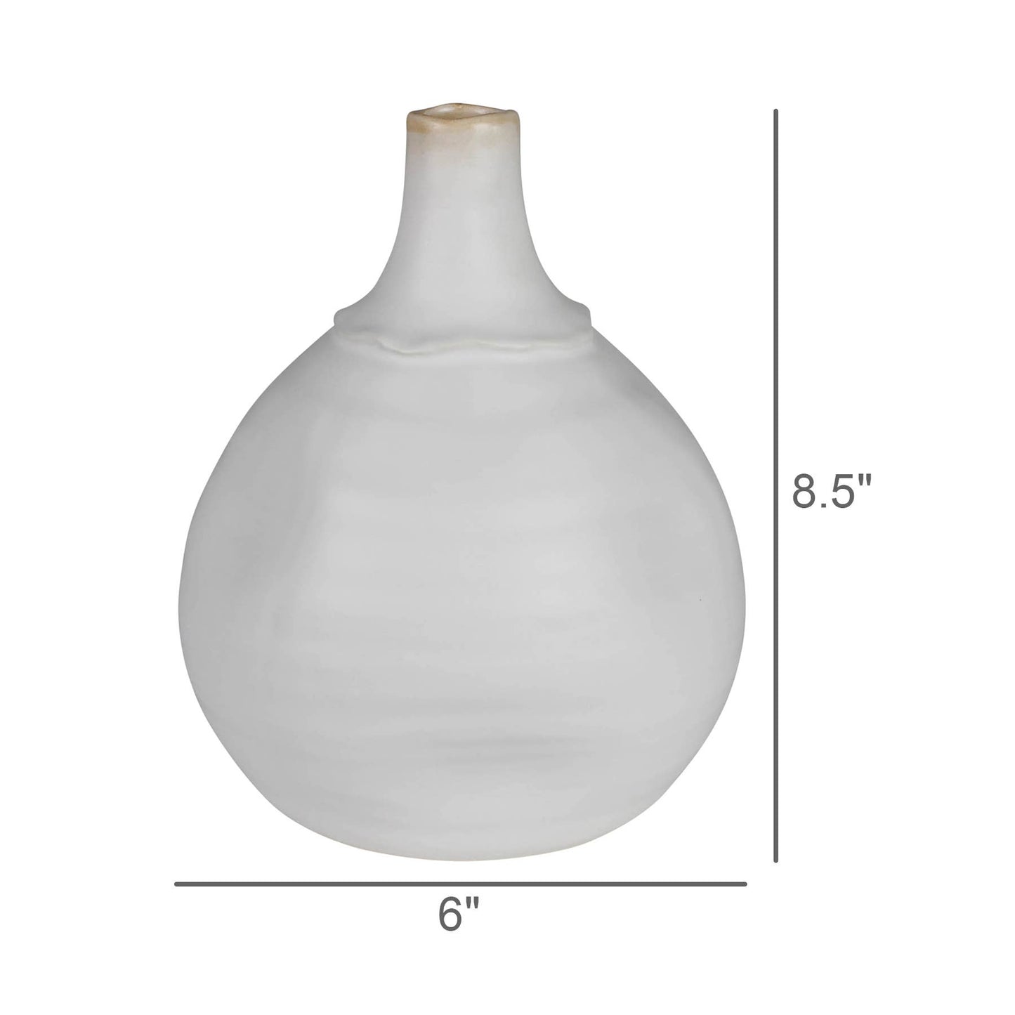 Fallon Vase, Ceramic - Round