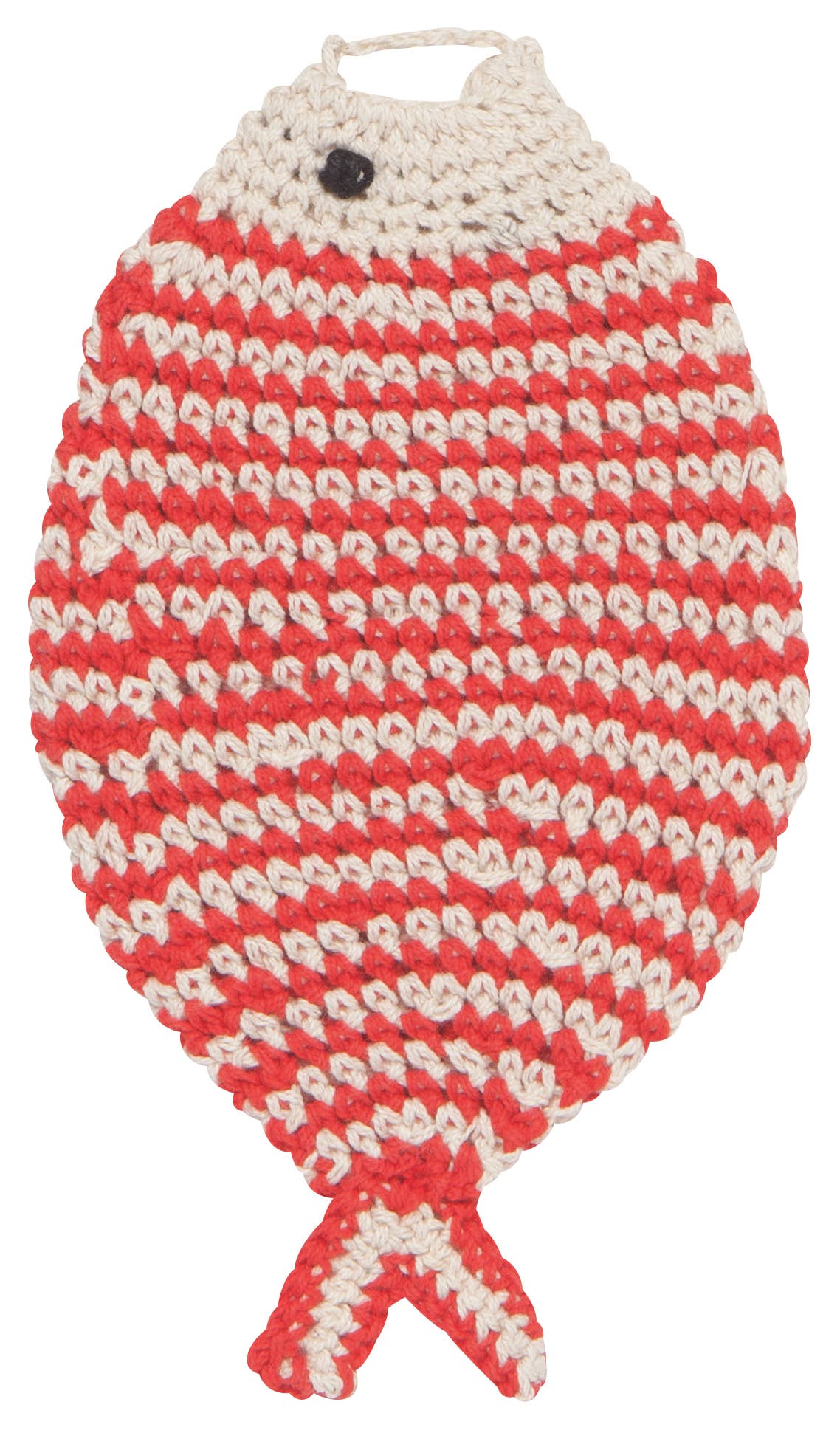 Little Fish Tawashi Crocheted Dishcloth