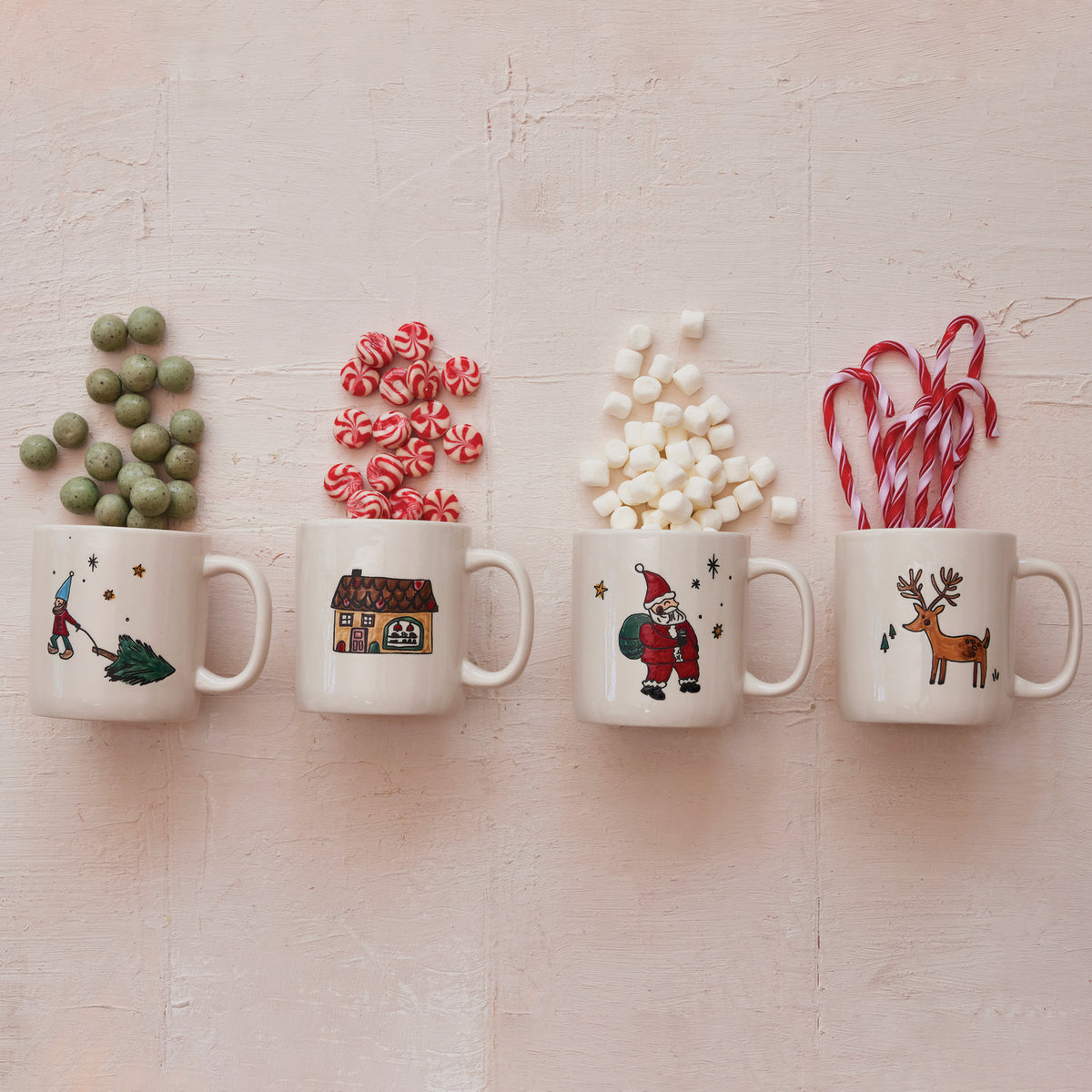 16 oz. Stoneware Mug w/Wax Relief Image