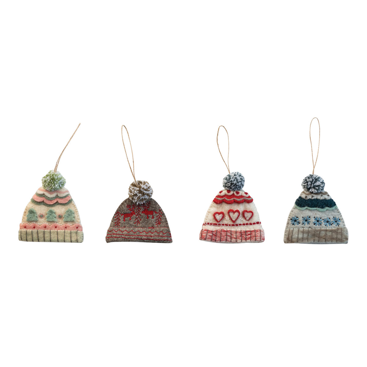 Handmade Wool Felt Hat Shaped Ornament