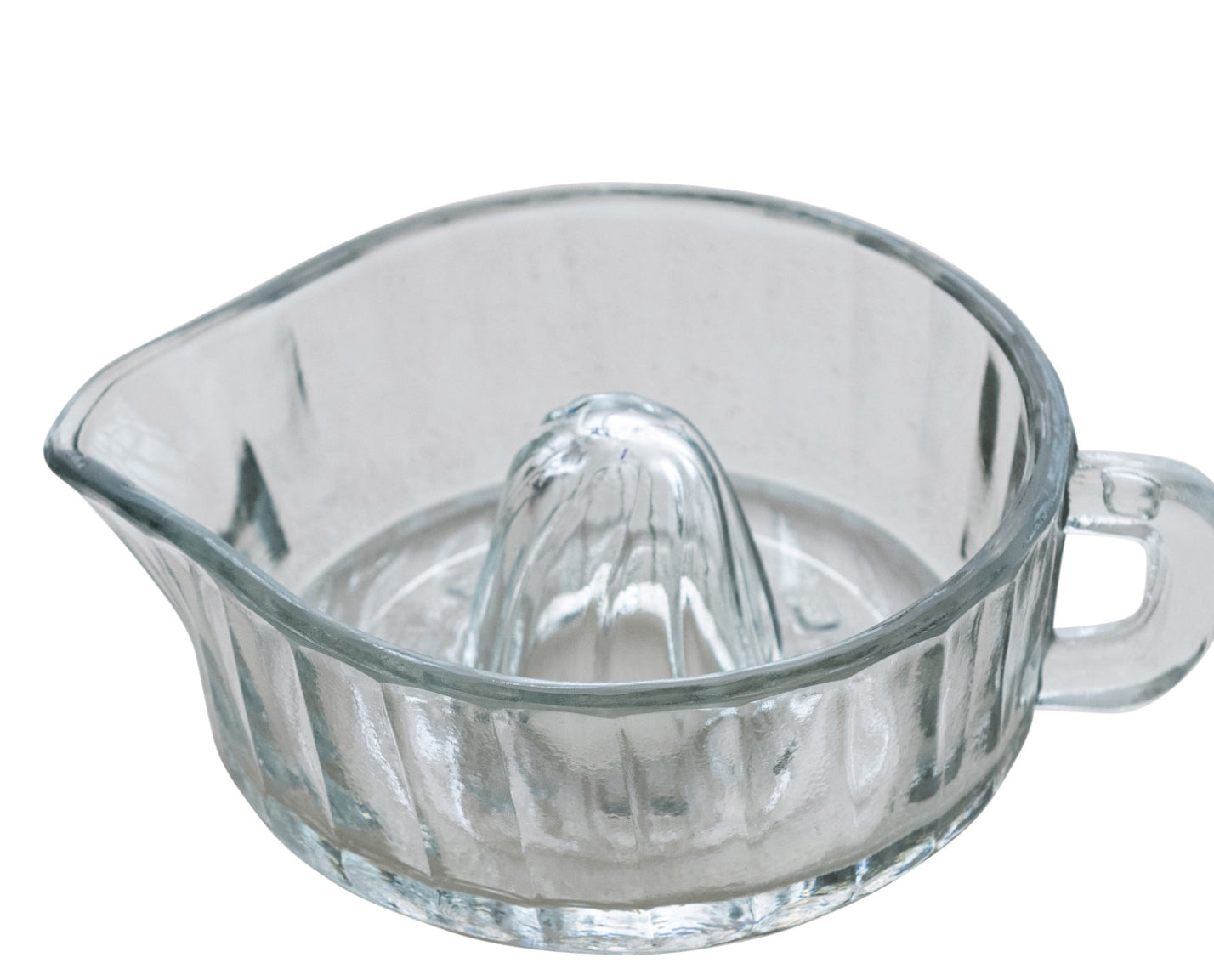 10 oz. Pressed Glass Juicer w/ Handle