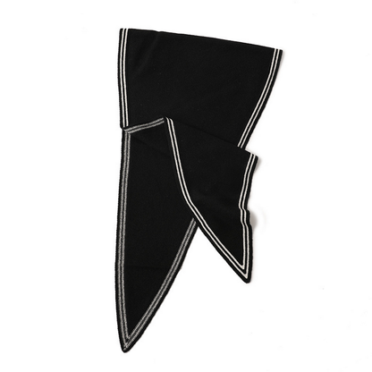 Cashmere Knit Wrap – Soft Triangle Neck Scarf