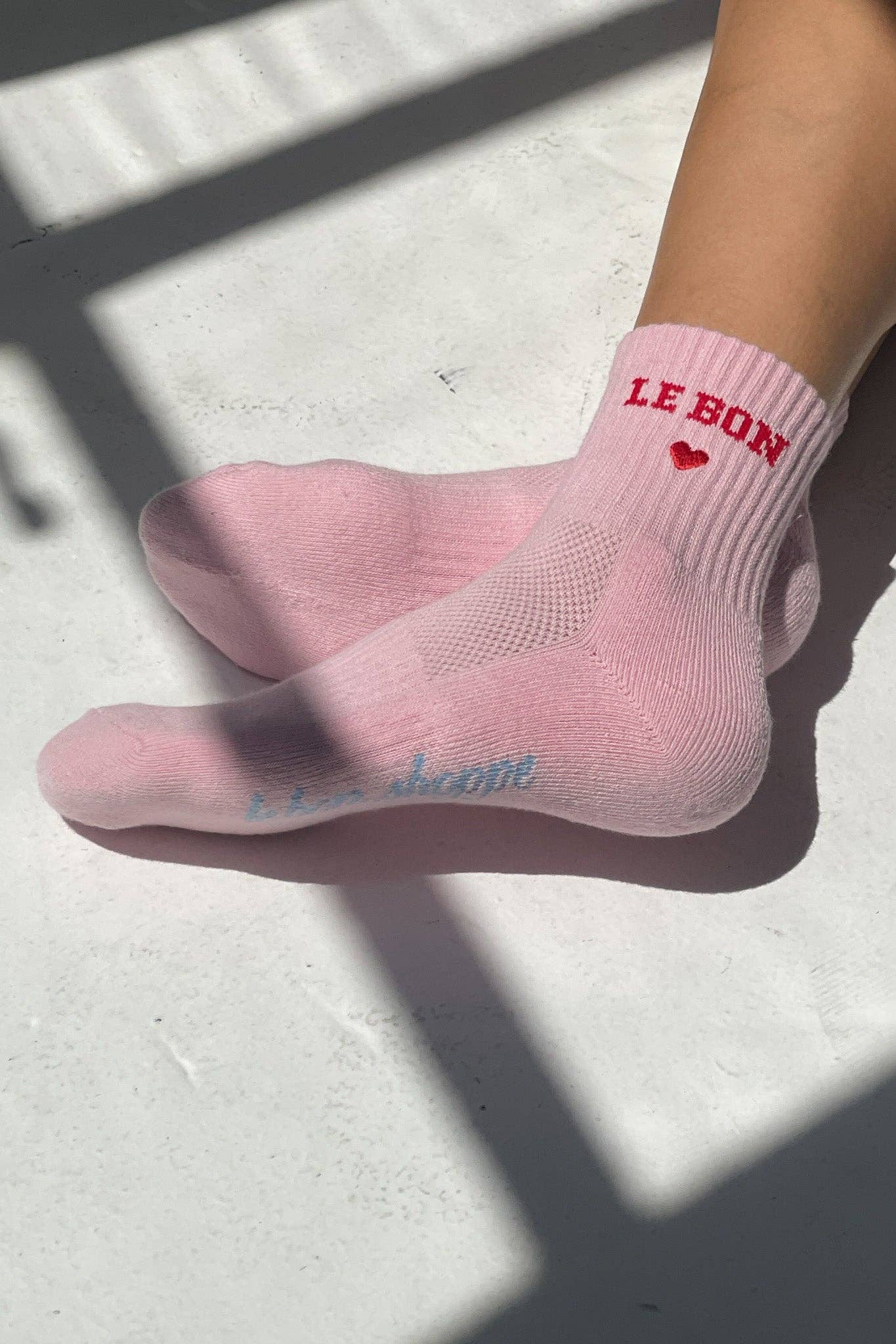Embroidered Crew Socks