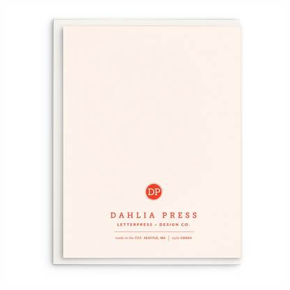 The Forecast - Letterpress Valentine Greeting Card