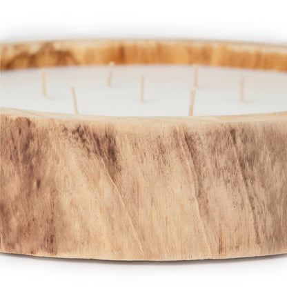 13.5" Paulownia Circular Wood Candle