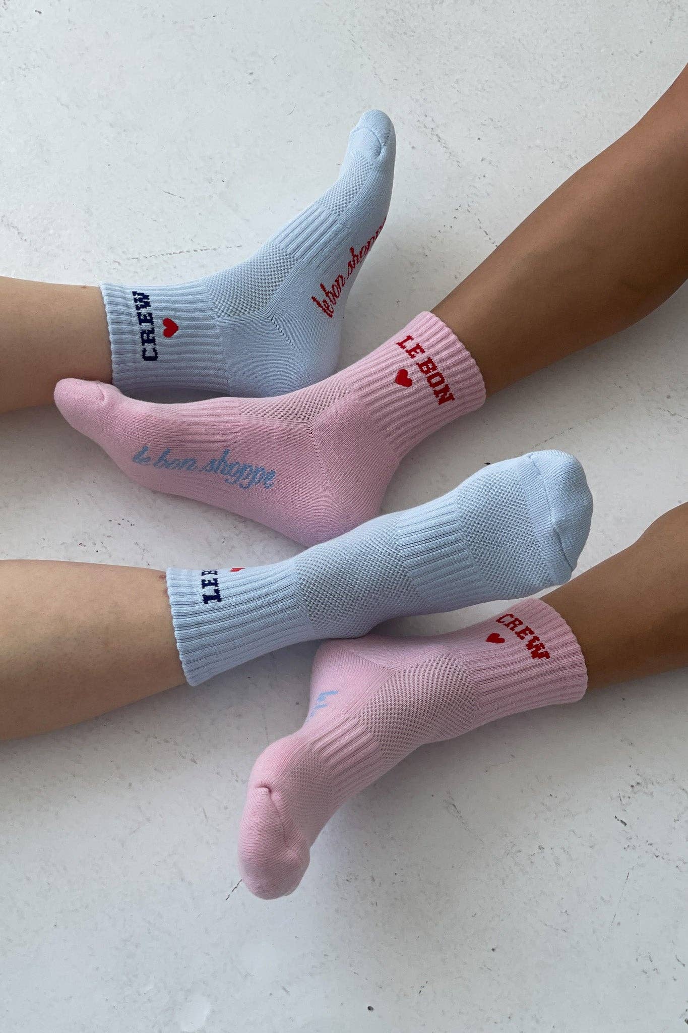 Embroidered Crew Socks