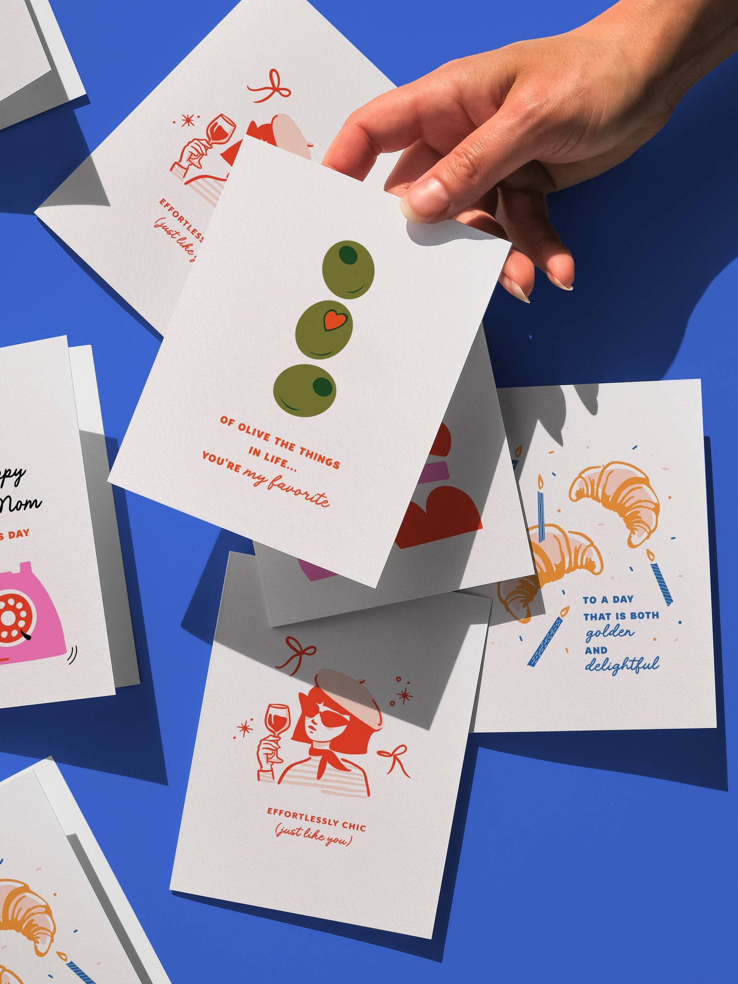 Effortlessly Chic, Letterpress Friendship Greeting Card