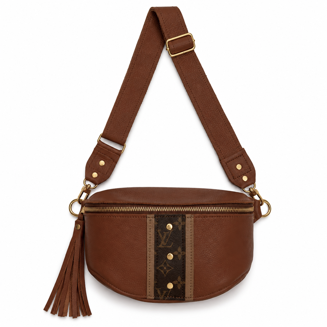 Britt Belt Bag in Sienna Leather | Upcycled LV