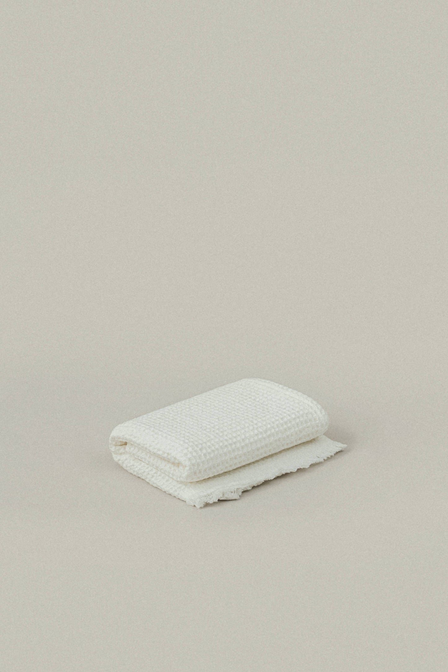 Quick Dry Soft Waffle Cotton Bath Towel | Soft White